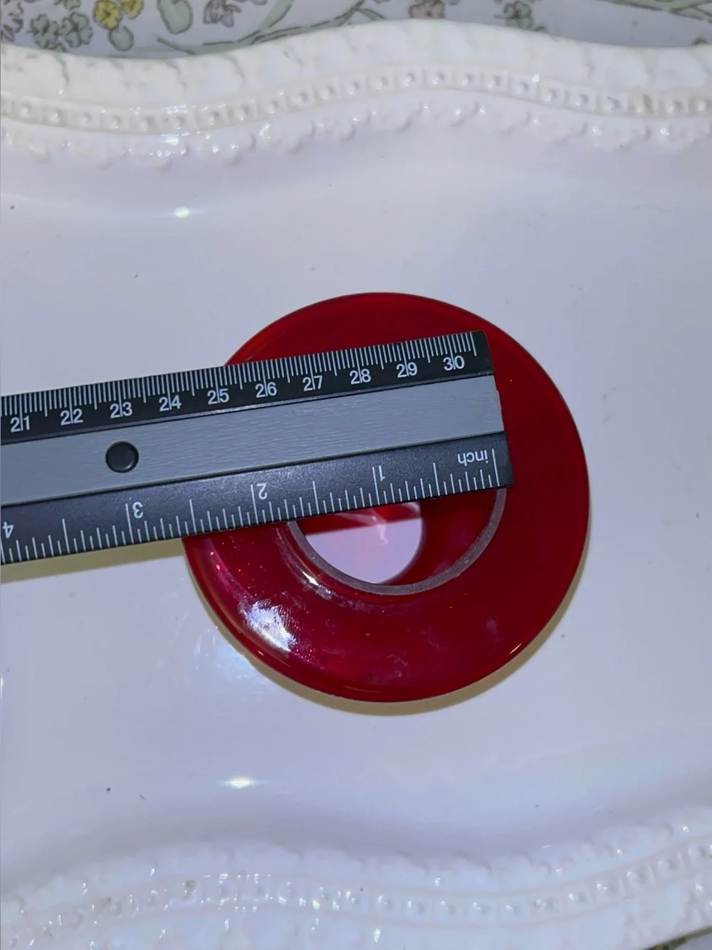 Ruby Red Replacement Shade Hurricane Chimney top Lantern Lamp Globe